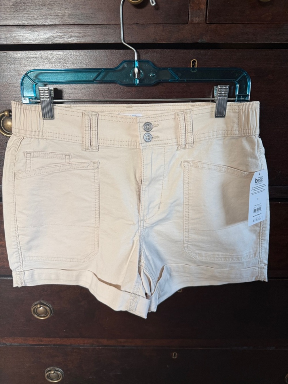 TIME AND TRU Women’s Casual Front-Pocket Shorts Size 4